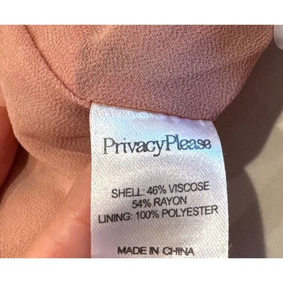 Privacy Please Women’s Size Small Hawaiin Print Wrap Crop Top Ruffle Tropical - Picture 5 of 5